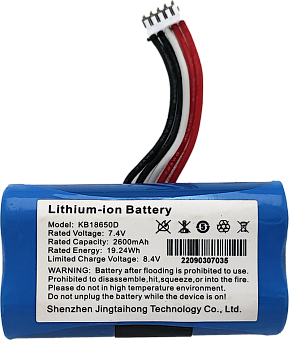 Аккумулятор для aQsi-5Ф Lithium-ion (KB18650D 7.4V, 2600mAh) картинка от магазина Кассоптторг